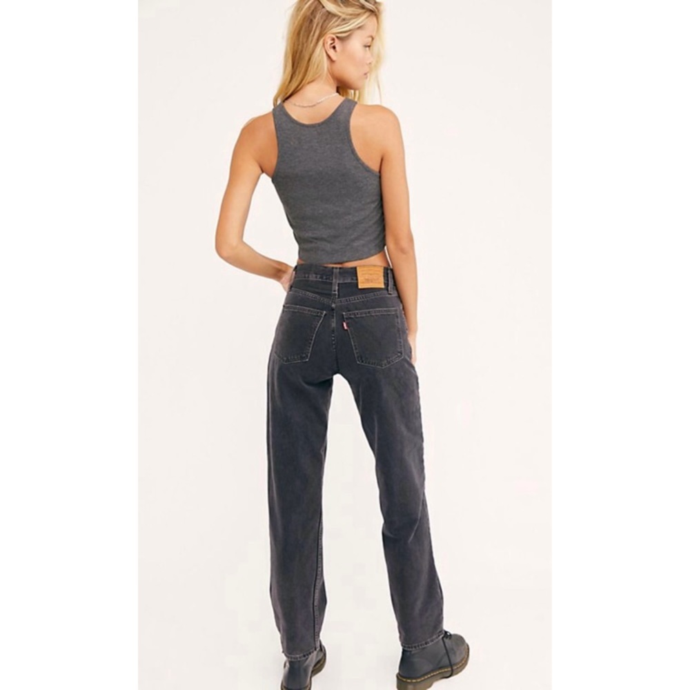 Levi's Premium Black Oversized Dad Jean in Rad Dad 33